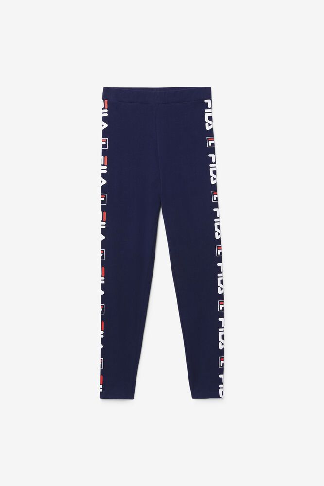 Fila Naisten Legging Parma Laivastonsininen - WKZQ-21764